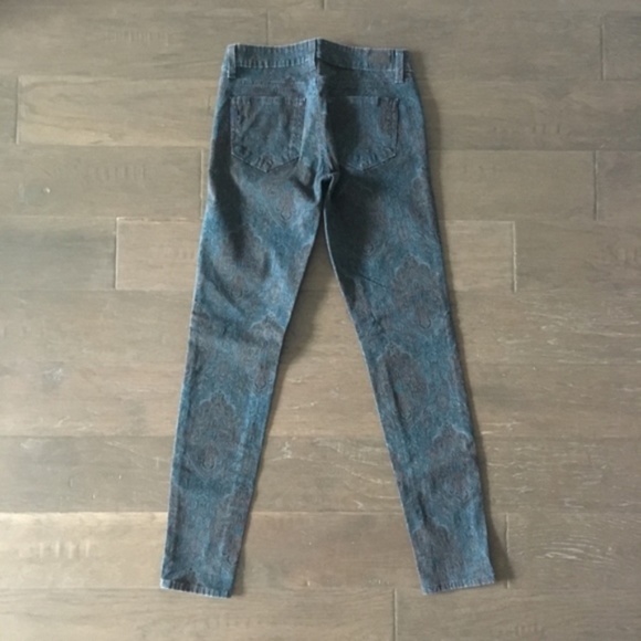 SOLD Paige Verdugo Ultra Skinny Jeans Blue Paisley - Picture 5 of 13